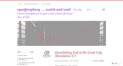 Desktop Screenshot of eyeofprophecy.com