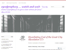 Tablet Screenshot of eyeofprophecy.com